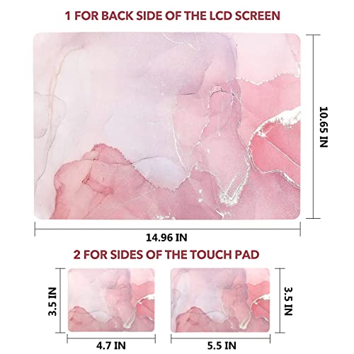 AIMSA Laptop Skin Sticker Decal, 12 13 13.3 14 15 15.4 15.6 inch Laptop Art Decal Protector Notebook Netbook PC 15.6" Universal Vinyl Cover, Nude Pink Marble - color: Nude Pink Marble