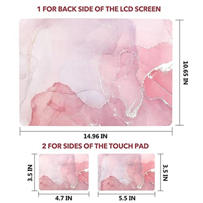 AIMSA Laptop Skin Sticker Decal, 12 13 13.3 14 15 15.4 15.6 inch Laptop Art Decal Protector Notebook Netbook PC 15.6" Universal Vinyl Cover, Nude Pink Marble - color: Nude Pink Marble