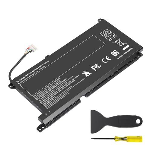 PG03XL Laptop Battery for HP Pavilion Gaming 15-DK 15T-DK 15-EC 15-DK0XXX 15-DK0055NR 15T-DK200 15-EC0013DX 15-EC1073DX 15Z-EC200 16-A0032DX 16-A0035NR L48495-005 3ICP6/60/72 HSTNN-DB9G HSTNN-OB1I - size: 8.3x3.7x0.24inch PG03XL