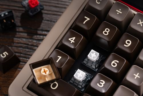 8Bitdo Retro 18 Mechanical Numpad for Windows & Android, C64 Edition | Bluetooth, 2.4G and Wired, Calculator Mode, Retro LED Display, Kailh Box White Switches V2 - color: C64 Edition