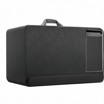 LapGear Home Office Pro Lap Desk with Wrist Rest, Mouse Pad, and Phone Holder - Black Carbon - Fits Up to 15.6 Inch Laptops - Style No. 91498