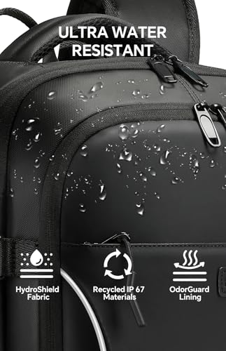 70L Travel Backpack with Vacuum Compression System | 70L Vacuum Backpack, 2 Detachable TPU Bags, TSA Lock, Fits 16" Laptop, Water-Resistant Travel & Business