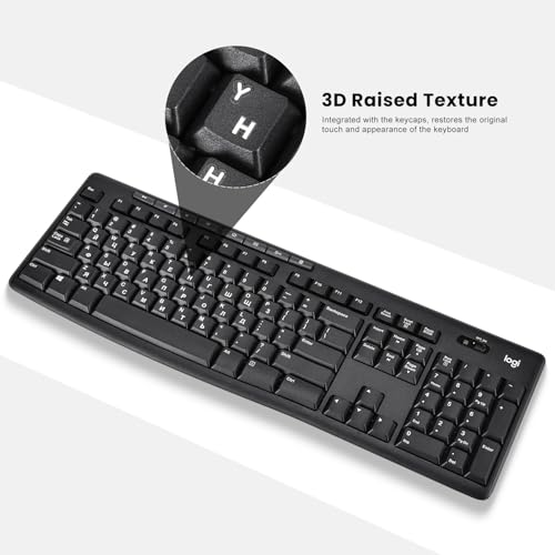 2PCS Russian Keyboard Letter Stickers with Tweezer - Cyrillic Keyboard Letters Replacement Stickers, Russian Alphabet Sticker for Laptop Computer PC Desktop Keyboards, Peel-Off Film, Leave Letters - size: Russian-White
