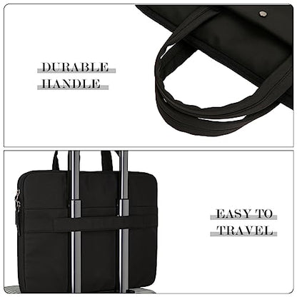 15.6-16 Inch Laptop Sleeve Case Carrying Bag with Handle, Black | Compatible with 15.6 Inch Laptop Computer, 15-16 Inch MacBook Pro/Air, Slim Lightweight Protective Computer Portable Bag - color: Black, size: 15.6/16 Inch