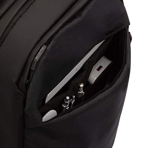 Incase Compact City Backpack – 18L Everyday Travel Tech Backpack and Laptop Bag for Work or School – Three Pockets, 16” Padded Laptop Sleeve, Quick Access Pocket – Black - color: Black