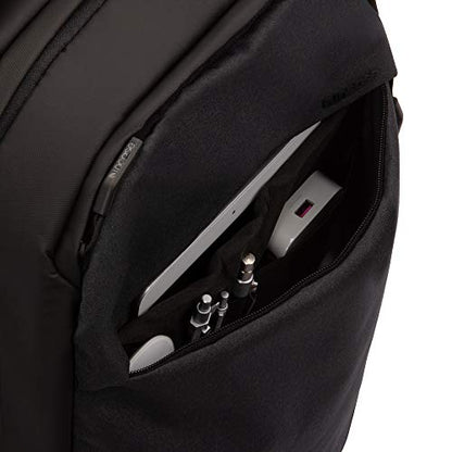 Incase Compact City Backpack – 18L Everyday Travel Tech Backpack and Laptop Bag for Work or School – Three Pockets, 16” Padded Laptop Sleeve, Quick Access Pocket – Black - color: Black