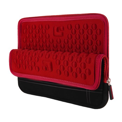 13 Inch Laptop Sleeve Case Water-Resistant Neoprene Padded Cover - Red - color: Red
