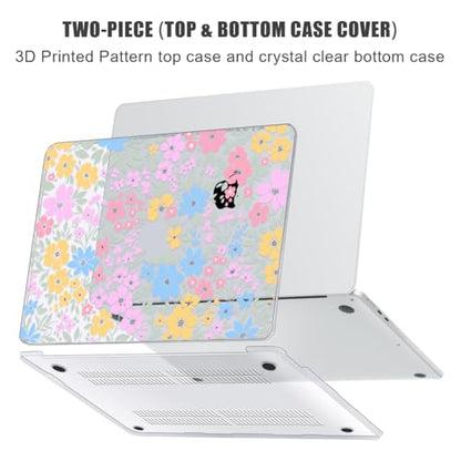 YSCLBAHUK for MacBook Air 15 inch Case 2026-2023 Release M5 A3448 M4 A3241 M3 A3114 M2 A2941 Liquid Retina Display, Hard Shell Case with Keyboard Cover+Screen Film+Trackpad Film, Colorful - color: Colorful