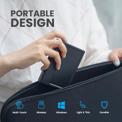 Perixx PERIPAD-704 Wireless Touchpad, Portable Track Pad for Desktop and Laptop User, Large Size 4.72x3.54x0.74 inches, Black - size: Big - Wireless