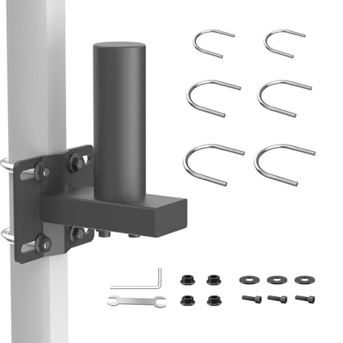 suptek Monitor Bracket Pole Mount Diameter Pole Adjustable Supports 0.8-2.4 Inch, Fits Monitor/TV Screens 13-32 Inch, Load Capacity 22lbs - size: Single Pole Mount