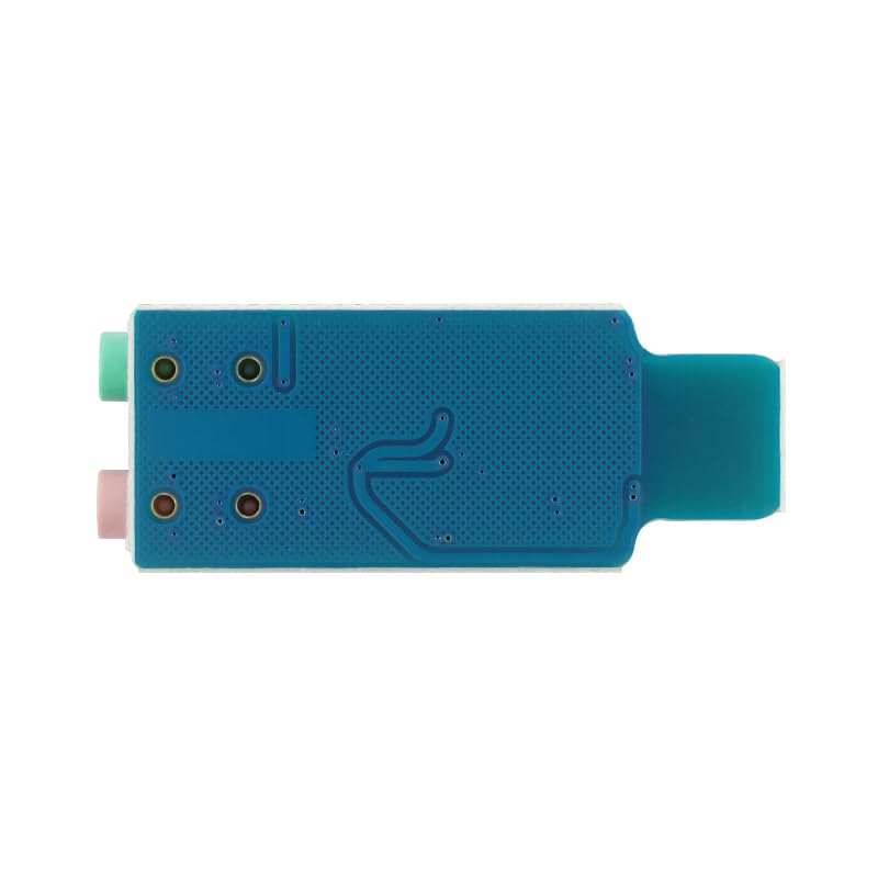 CM108 Drive-Free USB Sound Card for PC Laptop External Audio Adapter No Driver Required - color: CM108