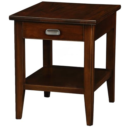 Leick Home Laurent End Table, 24", Chocolate Cherry - color: Chocolate Cherry
