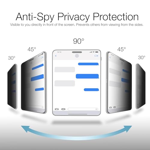 BoxWave Screen Protector Compatible with ACEMAGIC AX15 Windows 11 Laptop (15.6 in) - ClearTouch Crystal Privacy (2-Pack), Privacy Screen Protector Flexible Film Clear
