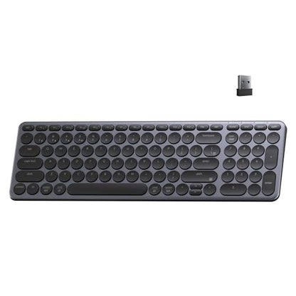 Keychron B4 Pro Ultra-Slim 96% Wireless Keyboard, Bluetooth/2.4 GHz/Wired Connection Keyboard with Numpad, Launcher, Up to 300 Hours Battery Compatible with Mac Windows Linux - Space Gray - color: Space Gray