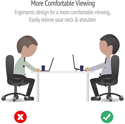 Portable Mini Laptop Stand for Desk Foldable Invisible Laptop Riser Lightweight Universal Ventilated Notebook Stands for Computer Laptop Holder Compatible with MacBook Air Pro 10-17 Inch (2 Pack)