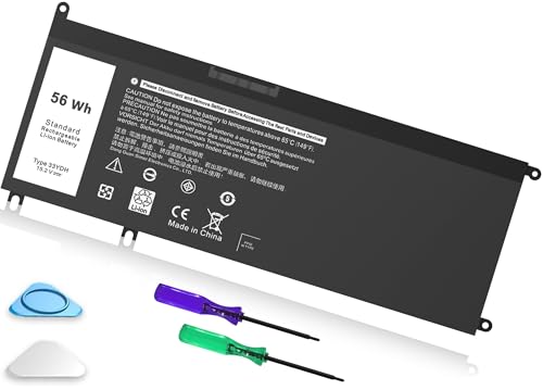 56WH 33YDH Laptop Battery Compatible with Dell Inspiron 17 7000 7773 7778 7779 G3 15 3579 15 7577 G5 5587 G7 7588 Latitude 13 3380 14 3490 15 3590 99NF2 PVHT1 P72F P30E 81PF3 081PF3 P30E001 - style: 33YDH