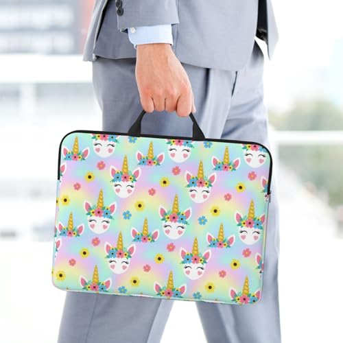 Laptop Case 14 Inch, Soft Shockproof Laptop Sleeve with Handle, Protective Bag - color: Pattern (664)