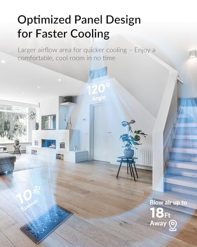 Howeall 4" x 12" Quiet Register Booster Fan, 10-Speed Smart Heating Cooling AC Vent Fan Thermostat Control - Charleston Design (ORB) - color: Antique Bronze, size: 4" x 12"