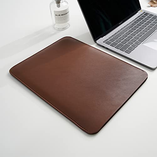 Laptop Sleeve 13 Inch Compatible with 2024 MacBook Air 13 M3 M2 M1, New MacBook Pro 13 M2 M1 Color Dark Brown - color: Dark Brown, size: 13 Inch