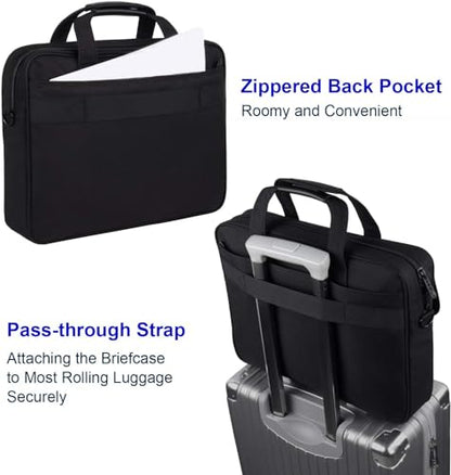 Taygeer Laptop Bag 15.6 Inch, Business Briefcase for Men Women, 15inch Water Resistant Messenger Shoulder Bag | Shoulder Strap, 52" Universal Replacement Laptop Shoulder Strap