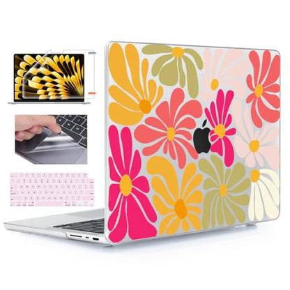for with MacBook Pro 14 inch Case 2026-2021 M5 M4 M3 M2 M1 Pro/Max A3426 A3427 A3434 A3112 A3401 A2918 A2992 A2779 A2442, Hard Shell with Keyboard Cover+Protective Film, Colorful Art - color: Colorful Art