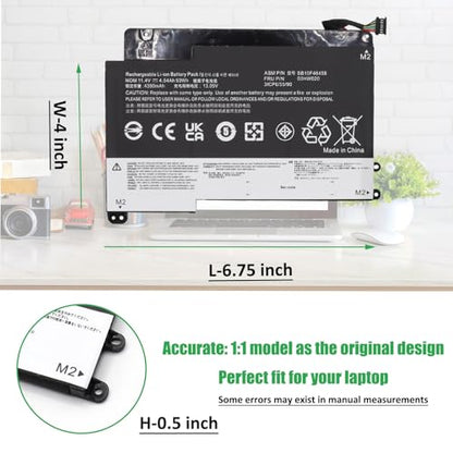 00HW020 53Wh Laptop Battery Replacement for Lenovo ThinkPad Yoga 460 20EL 20EM P40 Yoga 20GQ 20GR Yoga 14 20FY 20DM000VUS 20FY0002US S3 Yoga 14 Series Notebook SB10F46458 SB10F46459 00HW021 - style: Battery 00HW020