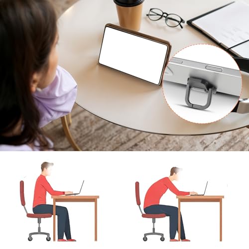 Apausvcm 2Pcs Keyboard Riser, Self-Adhesive Mini Keyboard Stand for Desk Portable Laptop Feet Foldable Keyboards Lift for Most Keyboards (Black) - color: Black