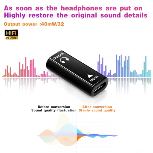 Poyiccot USB C to 3.5mm Headphone Jack Adapter 1-Pack, USB C Female to Aux Female Adapter, USB-C to AUX 3.5mm Converter HiFi Stereo DAC Headphone Jack for iPhone 15, Galaxy, Laptop, Black - style: 1 Pack Female to Female Black