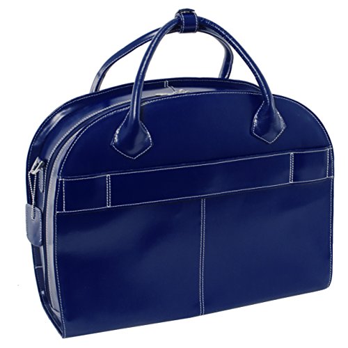 McKlein Glen Ellyn,15" Leather Detachable -Wheeled Ladies' Laptop/Computer & Tablet Business Briefcase Bag/Women's Rolling Overnight Travel Bag, Removable trolley case - color: Sand
