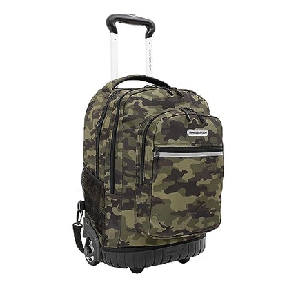 Travelers Club 20" Rolling Backpack with Laptop Compartment, Camo - color: Camo, size: 20 Inch