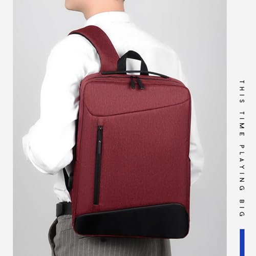 Men Business Laptop Backpack, Waterproof Travel Backpack | with USB Charging Port, College School Computer Bag, for Work Carry - color: Gray