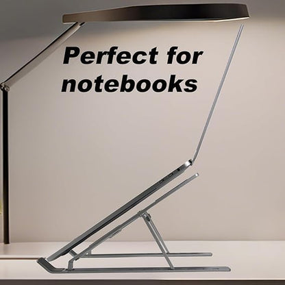 Portable Laptop Stand with Cooling Fan, Laptop Stand, Detachable Adjustable Laptop Riser, Compatible with 18-inch Laptops (Silver) - color: Silver