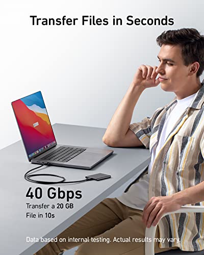 Anker USB C Cable(3.3FT, 240W), USB 4 Data Cable, 40Gbps, 8K HD Display, Thunderbolt 4/3 Compatible, for iPhone 17, MacBook, Hub, Docking and More - size: 3.3 Feet