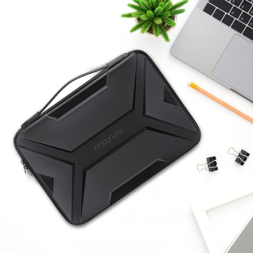 MOSISO Laptop Sleeve 15.6 inch, Geometric EVA Computer Bag Carrying Case | Handle Compatible with MacBook Pro 16, HP, Dell, Lenovo, Asus Notebook&35L Laptop Backpack with USB Charging Port, Black