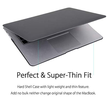 UESWILL Compatible with Smooth Matte Hard Shell Case Cover for MacBook Air 11 inch (Model A1370 / A1465), Gray - color: Gray, size: MacBook Air 11"