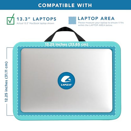 LAPGEAR Compact Lap Desk – Fits Up to 15″ Laptops – Aqua Sky-– Style No. 43109,(Pack of 12)