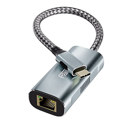USB C to 2.5G Ethernet Adapter, USB Type C to Gigabit LAN Network Adapter | Compatible with Thunderbolt 3 4, for Mac, MacBook Air, MacBook Pro, Laptop, Computer