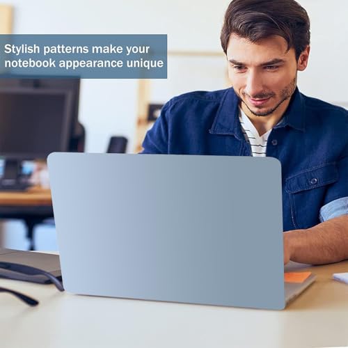 Laptop Skin Sticker Decal 15-15.6 Inches, Universal Reusable Vinyl Sticker for 12.1 13 13.3 14 15.4 Inches Netbook/Notebook PC, Waterproof & Scratch-Resistant (Rock Blue - Gradient) - color: Rock Blue - Gradient