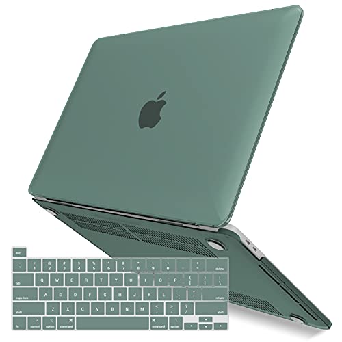 IBENZER Compatible with MacBook Pro 13 Inch Case M2 M1 2026 2025 2024 2023 2022 A2338 A2289 A2251 A2159 A1989 A1706 A1708, Hard Shell Case & Keyboard Cover for Mac Pro 13, Midnight Green, T13MTGN+1A - color: Midnight Green