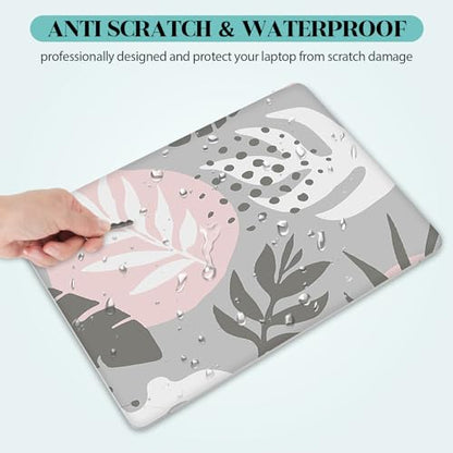 Laptop Skin Sticker Decal, 12" 13" 13.3" 14" 15" 15.4" 15.6 inch Personalized Universal Vinyl Notebook Skin Sticker Cover Art Protector Decal with Free 2 Wrist Pads, Tropical Leaves - color: Tropical Leaves