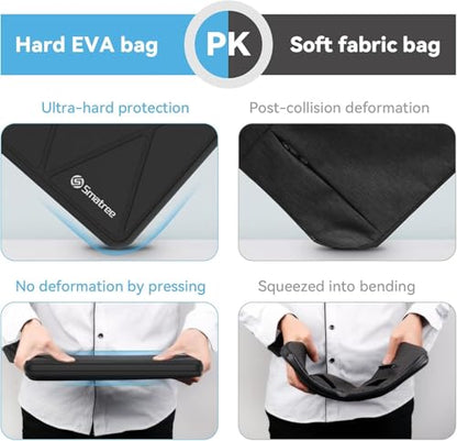 Smatree Hard EVA Protective Sleeve Case Compatible for 13.1 inch Samsung Galaxy Tab S10 FE+, for 12.4 inch Samsung Galaxy Chromebook 2 360 Notebook Bag (X8016) | Compatible for 13.1 inch Samsung Galaxy Tab S10 FE+, for 12.4 inch Samsung Galaxy Chromebook