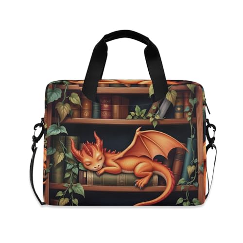 ALAZA Purple Dragon Laptop Case Bag Sleeve Portable Crossbody Messenger Briefcase w/Strap Handle, 13 14 15.6 inch - color: Multicolor14
