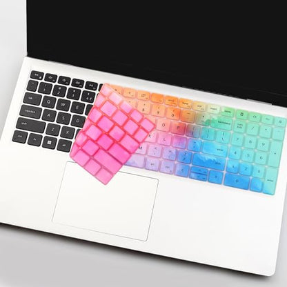 Keyboard Cover for Dell Inspiron 15 7510 5510 5515 5518 3510 3511 3515 3525 & Inspiron 16 7610, Dell Latitude 3520, Dell Vostro 15 5000 5510 15.6,2025 Dell 15 Laptop DC15250 DC15255-Colorful - color: Colorful