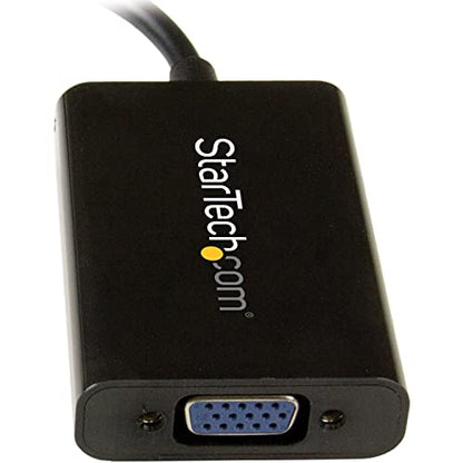 StarTech DisplayPort to VGA Adapter with Audio, 1080p, Dongle (DP2VGAA) | 1920 x 1200, DP to VGA Converter, Audio Output, Compact, Lightweight, High-Definition Video, Portable