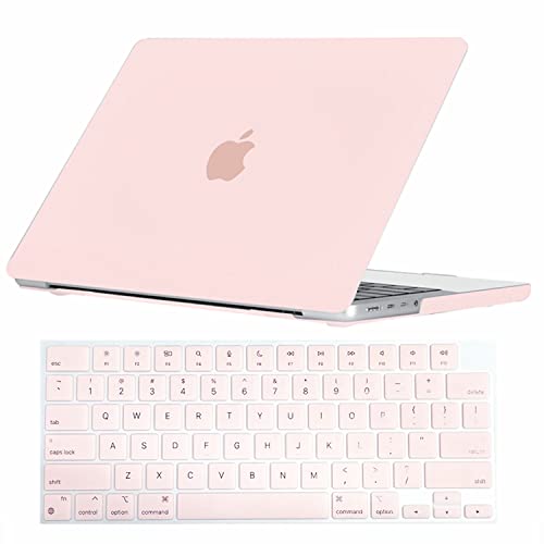 Se7enline for MacBook Pro 14 inch Case 2026-2021 M5 M4 M3 M2,Chalk Pink | 2 in 1 Matte Hard Shell Laptop Case with Keyboard Cover Anti-Scratch Heat Dissipation Full Port Access Slim Lightweight - color: Chalk Pink