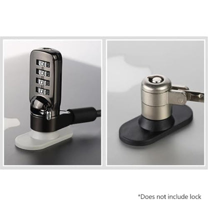 Tablet Laptop Lock with Security Lock Base Kit Laptop Tablet Anti-Theft Lock Hole for Pad Tablets Notebook Safety