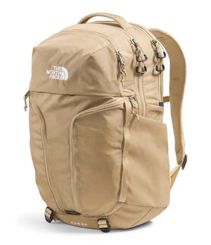 The North Face Women's Surge Commuter Laptop Backpack - PFAS Free, Khaki Stone, One Size - color: Khaki Stone