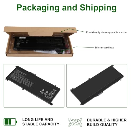 SA04XL Laptop Battery Compatible with HP Envy X360 15-DR 15-DR0010TX 15t-dr100 17t-cg100 17-cg100 Series Notebook L43248-541 L43248-AC1 L43248-AC2 L43267-005 SAO4XL HSTNN-OB1F HSTNN-OB1G HSTNN-UB7U - size: 10.04*3.94*0.2inch SA04XL