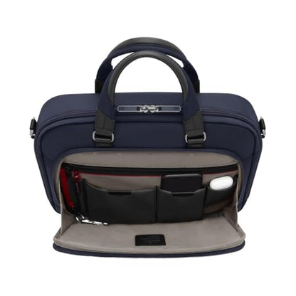 Victorinox Werks Traveler 7.0, Compact Briefcase, Briefcase with 14" Laptop and 11’’ Tablet Compartment, Navy Blue