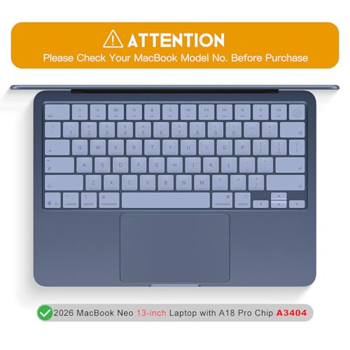 CaseBuy Trackpad Protector Cover Compatible with 2026 Apple MacBook Neo 13-inch Laptop with A18 Pro Chip A3404, MacBook Neo 13 Clear Anti-Scratch Touch Pad Accessories Skin, 2PCS - size: MacBook Neo 13"(2026)